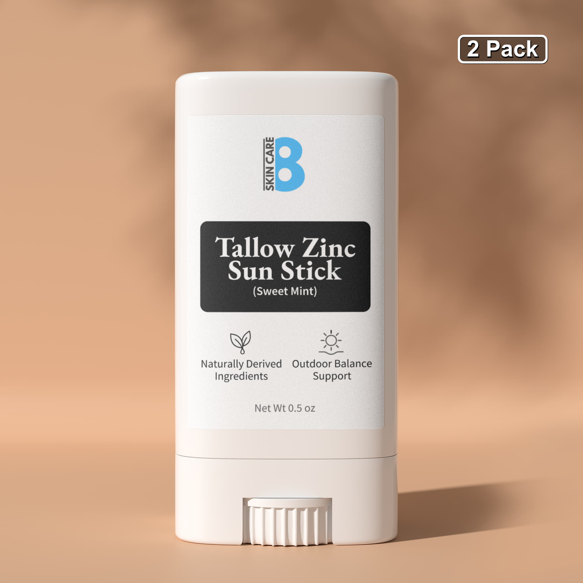 2 Pack Tallow Zinc Sun Stick