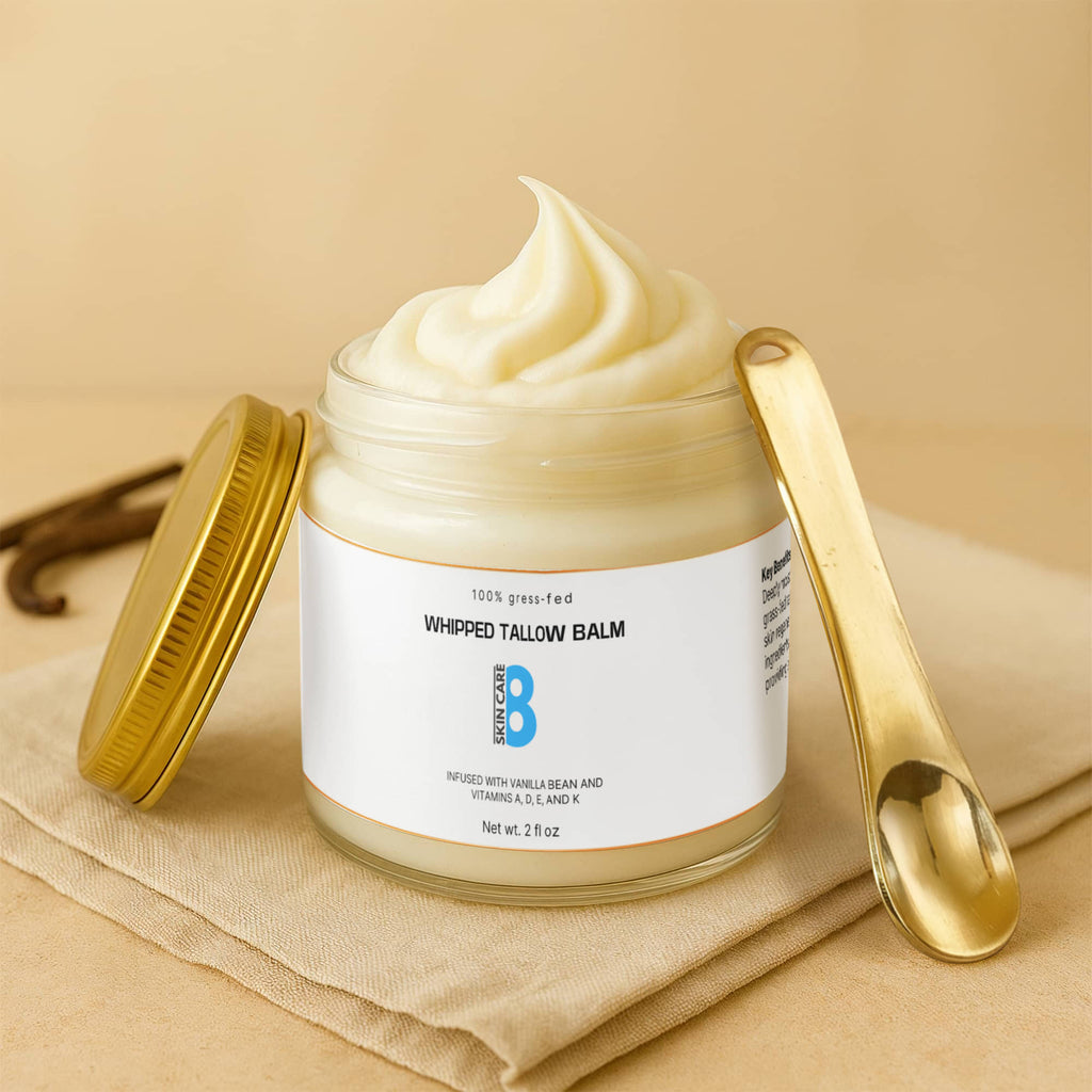 Whipped Grass-Fed Tallow Balm with Vanilla Bean